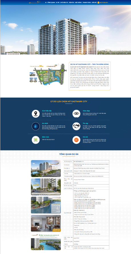Thiết kế landing page bất động sản tại Đà Lạt Lâm Đồng